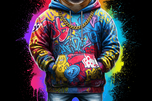 Colorful dog