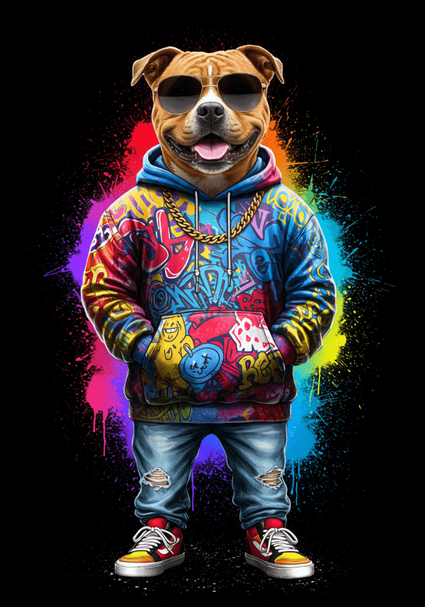 Colorful dog