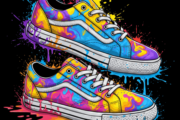 Colorful sneakers