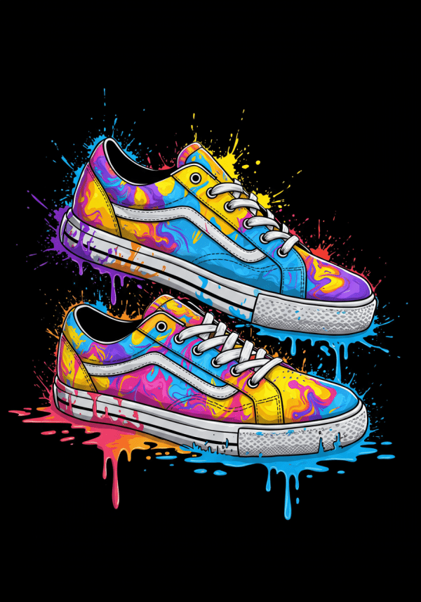 Colorful sneakers