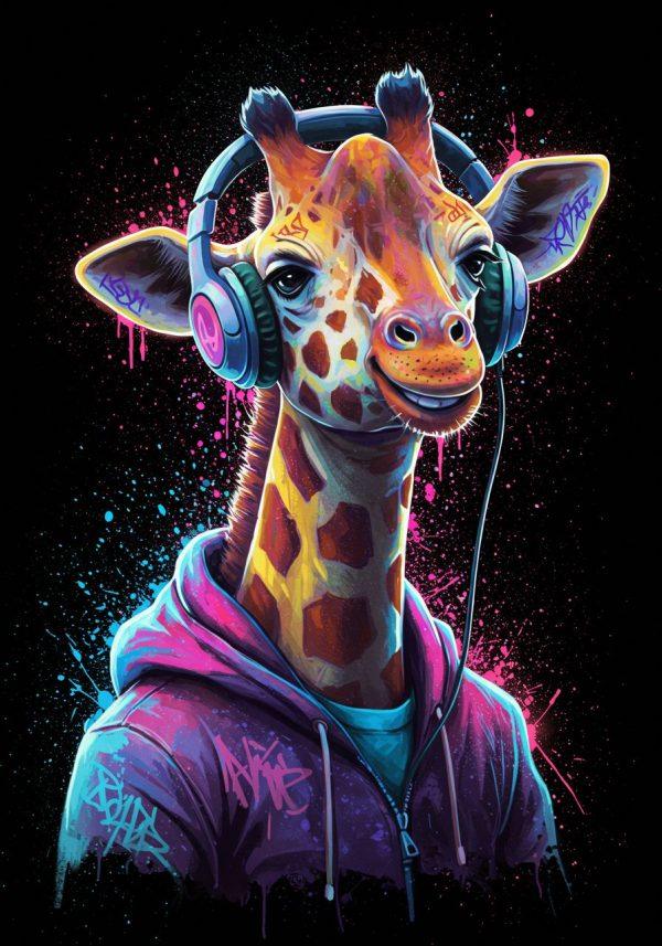 Animals in headphones